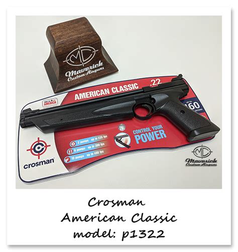 Crosman P1322 22 Cal Pumper Pistol Maverick Custom Airguns Mcairguns