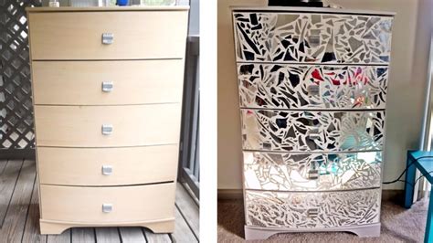 Diy Mirrored Dresser And Night Stands Youtube