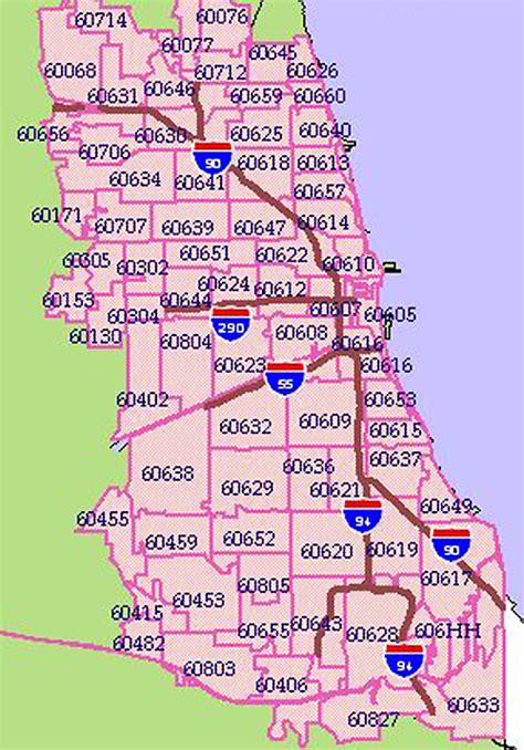 Postal Zip Code Map