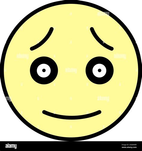 Uncomfortable Emoji Illustration On A White Background Stock Vector