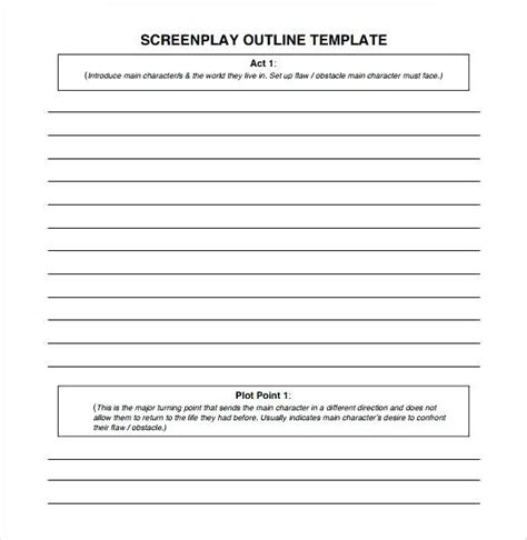 Screenplay Format Template Play Script Template Blank