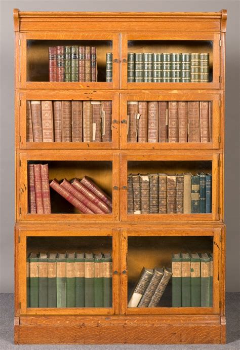 Antique Oak 8 Door Stacking Bookcase Antiquescouk