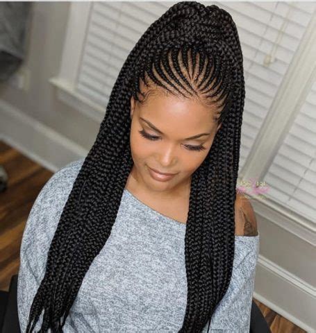 These braids are quite popular with the name of pencil, banana braids, or cornrow braids. 2019 Ghana Weaving Hairstyles: Beautiful African Braids Hair Ideas for Ladies