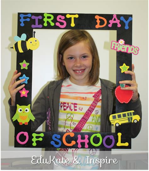 First Day Of School Photo Frame School Crafts First Day Of School