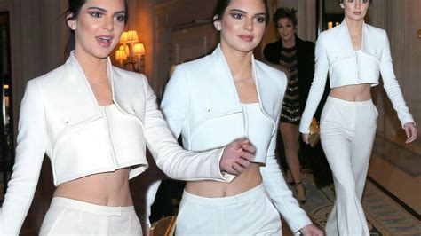 Kendall Jenner Towers Over Mum Kris As She Steals Limelight From Momager In Midriff Baring