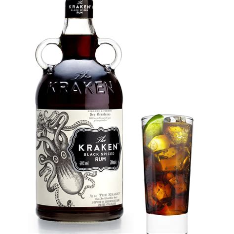 However, the bottle has a rendering of the actual giant squid with a reference to its scientific name, architeuthis dux. Kraken Cocktails : Kraken Rum Black Spiced 47° Original ...
