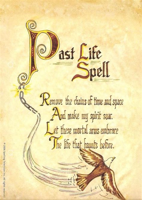 Past Life Spell Spell Book Charmed Book Of Shadows Witchcraft Books