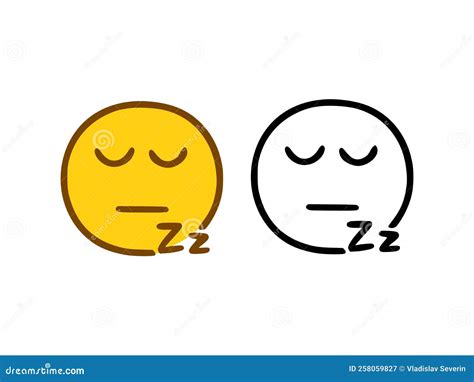 Sleeping Emoticon Cartoon Icon Royalty Free Illustration
