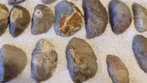 Paleo Indian Scrapers Stone Tools 2b Uniface Scrapers Of American