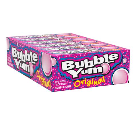 Bubble Yum Original 5 Piece Gum Box 14 Oz 18 Ct