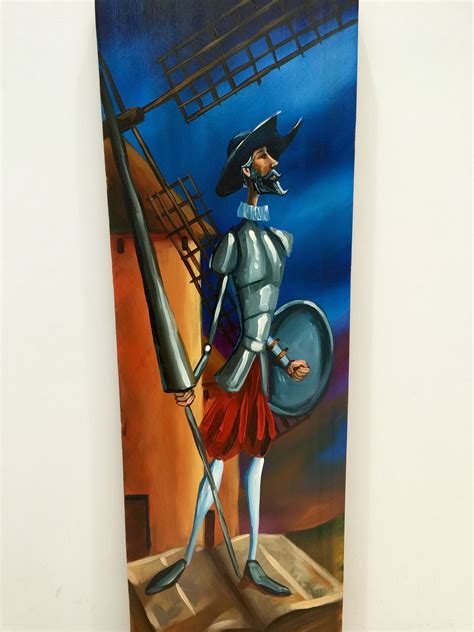 Don Quixote De La Mancha Cartoon - Don Quijote al oleo sobre madera de Puerto Rico (con imágenes) | Don