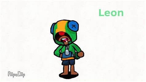A Drawing Of Leon From Brawl Stars Youtube
