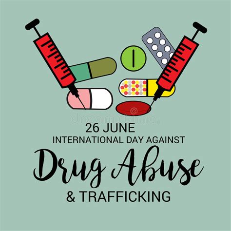 The international day against drug abuse and illicit trafficking, also known as 'world drug day', is celebrated annually on 26 june. International Day Against Drug Abuse & Trafficking. Stock ...