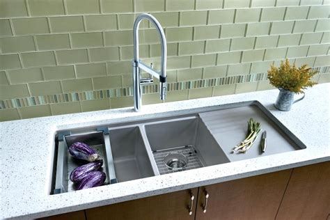 Undermount Stainless Steel Kitchen Sink With Drainboard House Style