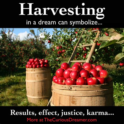 Harvesting or reaping something in a dream can represent ...