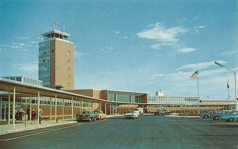 Vintage Travel Postcards Port Columbus Airport Columbus Ohio