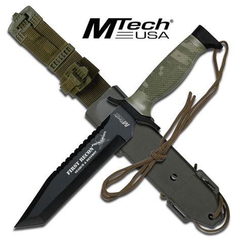 First Recon Mtech Tactical Knife With Custom Sheath Edge Import