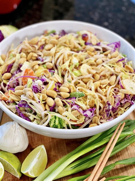 Thai Noodle Salad With Fresh Peanut Dressing Cooking With Chef Bryan