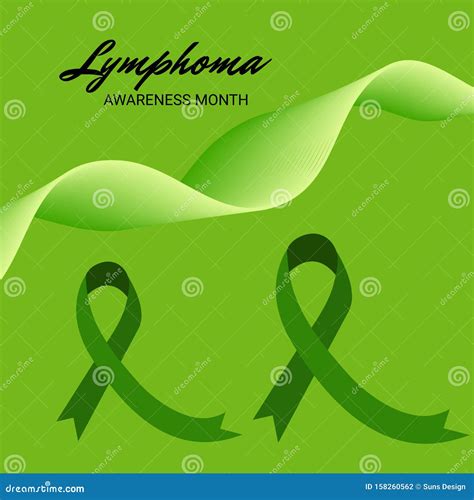 Lymphoma Awareness Month Stock Illustration Illustration Of Help