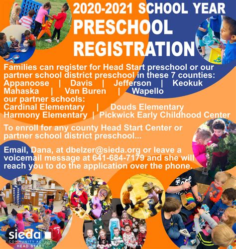 Preschool Enrollment For 2020 2021 School Year Sieda Community Action