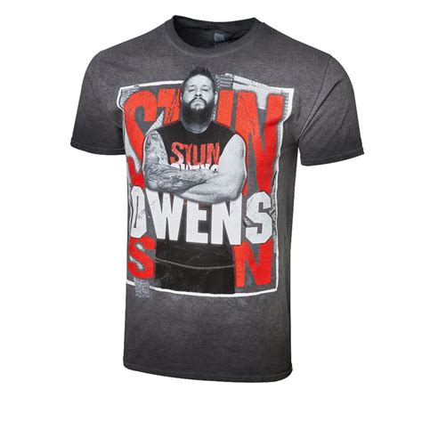 Wwe Official Wwe Authentic Kevin Owens Stun Owens Stun Vintage Wash