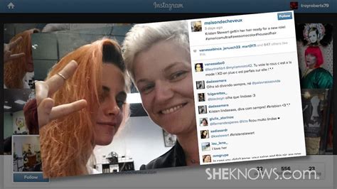 Kristen Stewart Dyes Hair Orange React Now The Hollywood Gossip