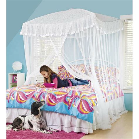 Hearthsong Sparkling Lights Bed Canopy And Reviews Wayfair