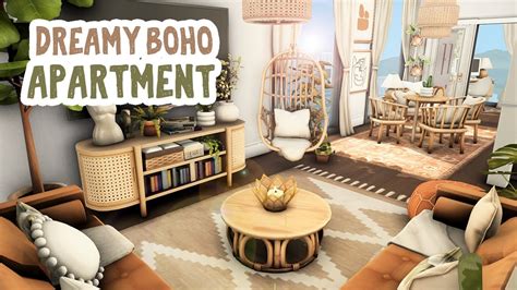 Dreamy Boho Apartment The Sims 4 Apartment Renovation Speed Build