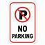 No Parking Aluminum Sign  Winmark Stamp & Stamps And Signs