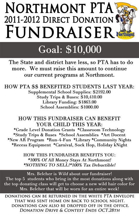 Northmont Elementary Pta Direct Donation Fundraiser Pta Fundraising