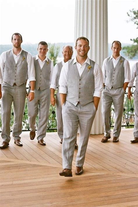 Beach wedding attire is the same as any other wedding where you dress according to the formality of the event, but unlike a normal celebration, there are if the location simply overlooks the beach on a rooftop or patio, then just plan your outfit as usual, adds papageorge. Mens Casual Wedding Attire