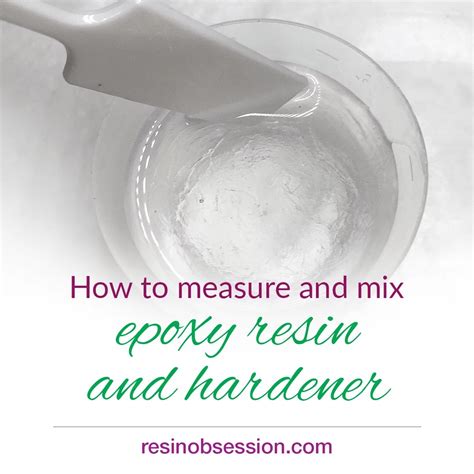 How To Measure And Mix Epoxy Resin And Hardener In Five Easy Steps
