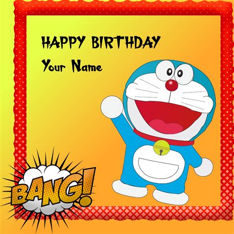 Doremon Happy Birthday Card