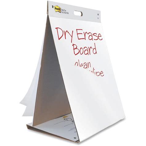 Knowledge Tree 3m Post It® Self Stick Tabletop Easel Pad With Dry Erase Backside