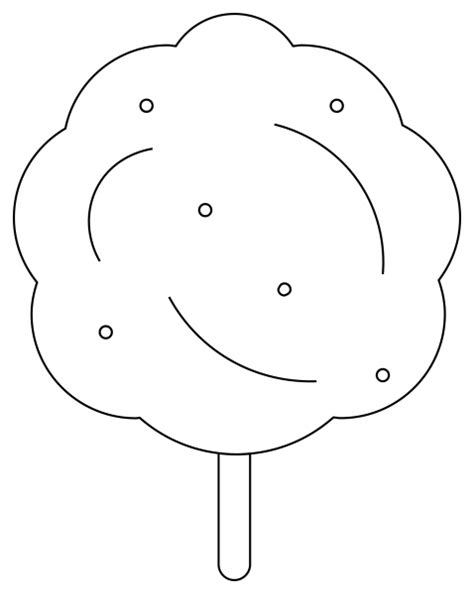 Cotton Candy Coloring Page Colouringpages