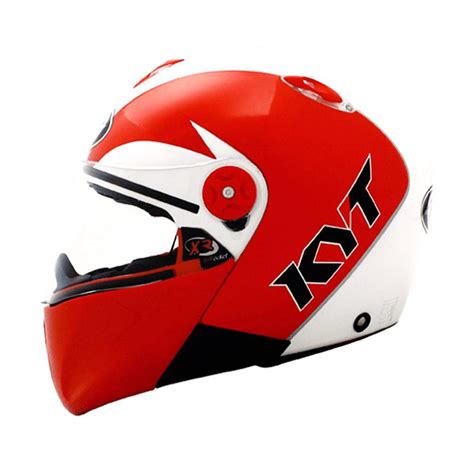 Dari banyaknya merek helm yang menawarkan berbagai kelebihan. Jual KYT X Rocket Retro Helm Full Face - White Red Online ...