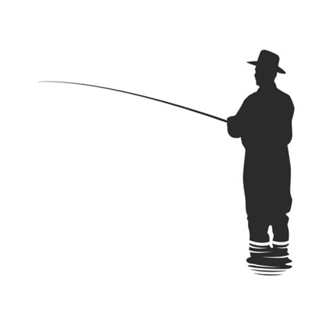 Fishing Fisherman On Water Transparent Png And Svg Vector File