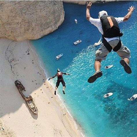 Base Jumping In Zakynthos Greece Photo Courtesy Of Tripsluxwt