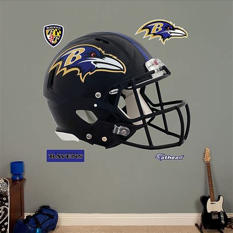 Nfl Baltimore Ravens Revolution Helmet Wall Graphic Multi Nfl