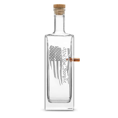 Premium 50 Cal Bmg Bullet Bottle Liberty Whiskey Decanter Cork Stopp