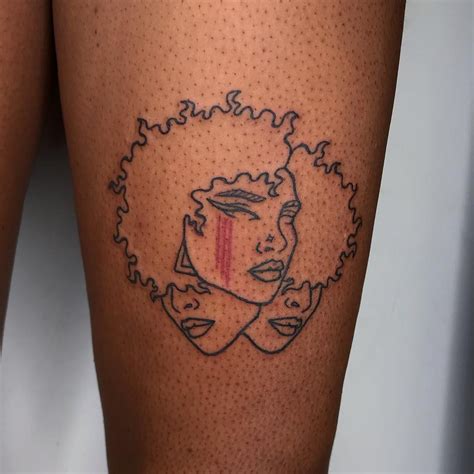 Tattoos Black Girl Tattoos Black Girl Red Ink Tattoos Black Girls