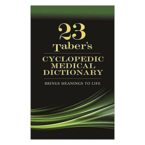 Tabers Cyclopedic Medical Dictionary 82119