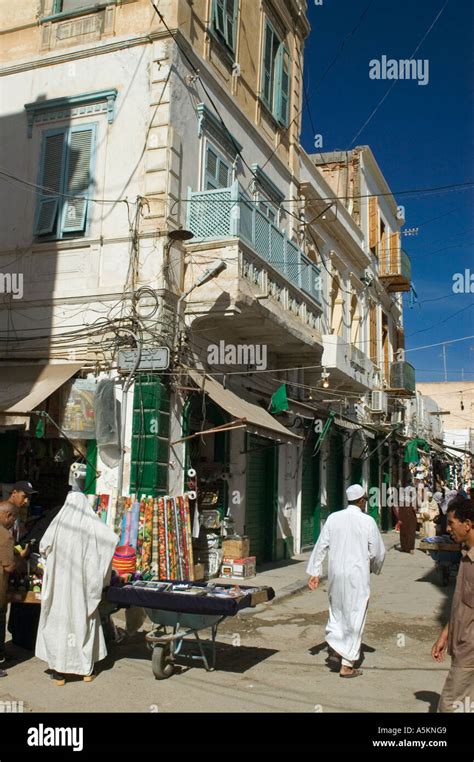 Shops In The Historc Bazaar Souk Of Tripolis Tripoli Libya Stock