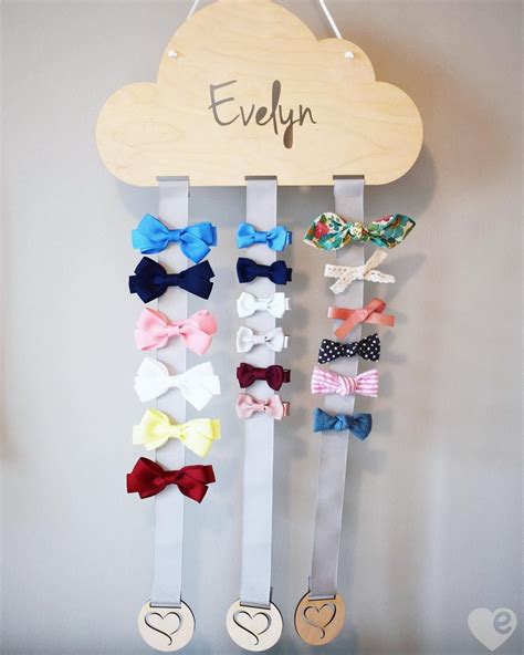 Big Cloud Hair Bow Holder Various Ribbon Colours Not A Jewellery