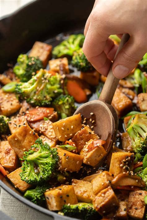 Tofu Stir Fry With Garlic Sauce Vegan