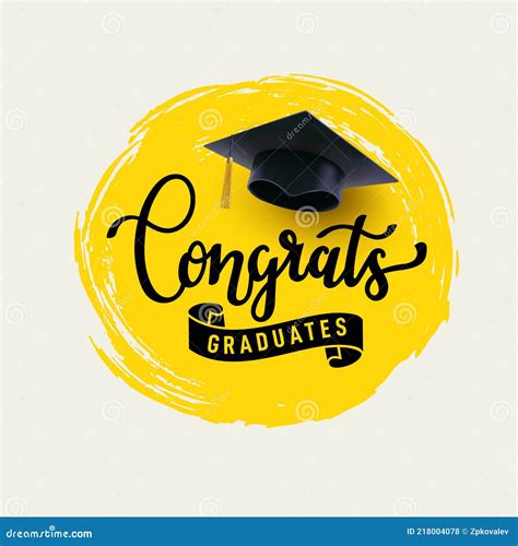 Congrats Graduates Class Of Graduation Congratulation Party Cartoon Vector CartoonDealer