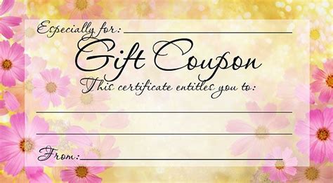 Make your own printable gift certificates. DIY FREE, PRINTABLE GIFT COUPON - Give a gift from the ...
