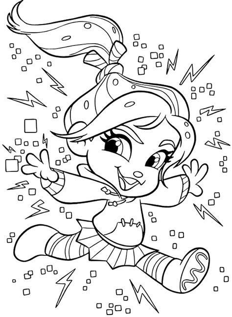 Collections Princess Vanellope Coloring Pages Free Coloring Pages