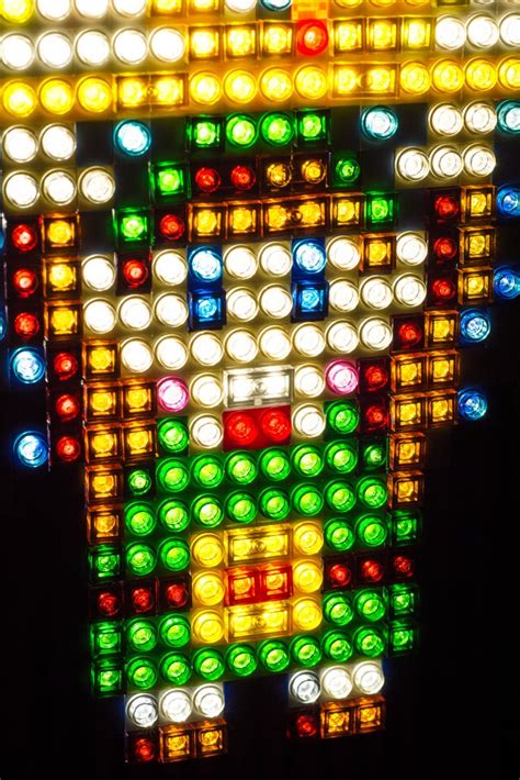Illuminated Mosaic Lego Sprite Portraits 4 Steps With Pictures