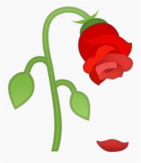Transparent Flower Emoji Png Wilted Rose Emoji Png Free Transparent
